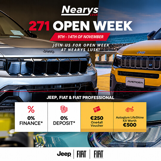 Nearys Lusk 271 Open Week from 9th - 14th November